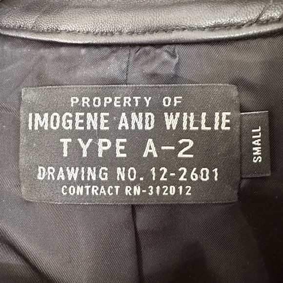 Imogene + Willie RARE limited production Cass Women’s Leather Jacket - SMALL - Picture 3 of 3